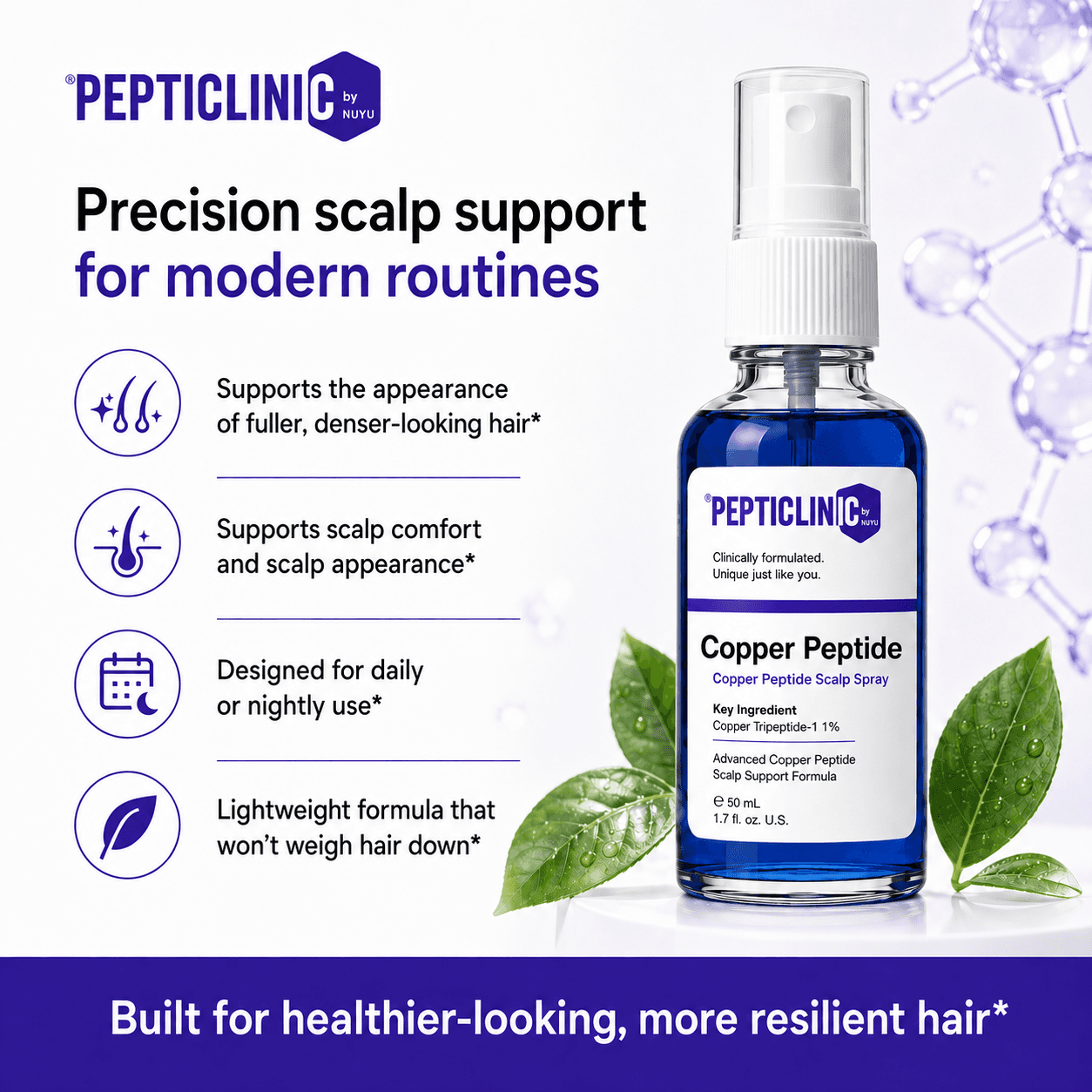 Copper Peptide Scalp Spray