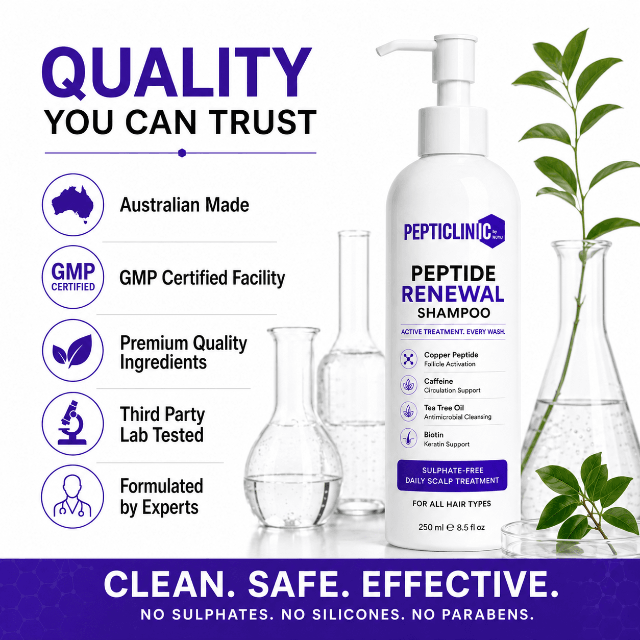 Copper Peptide Renewal Shampoo