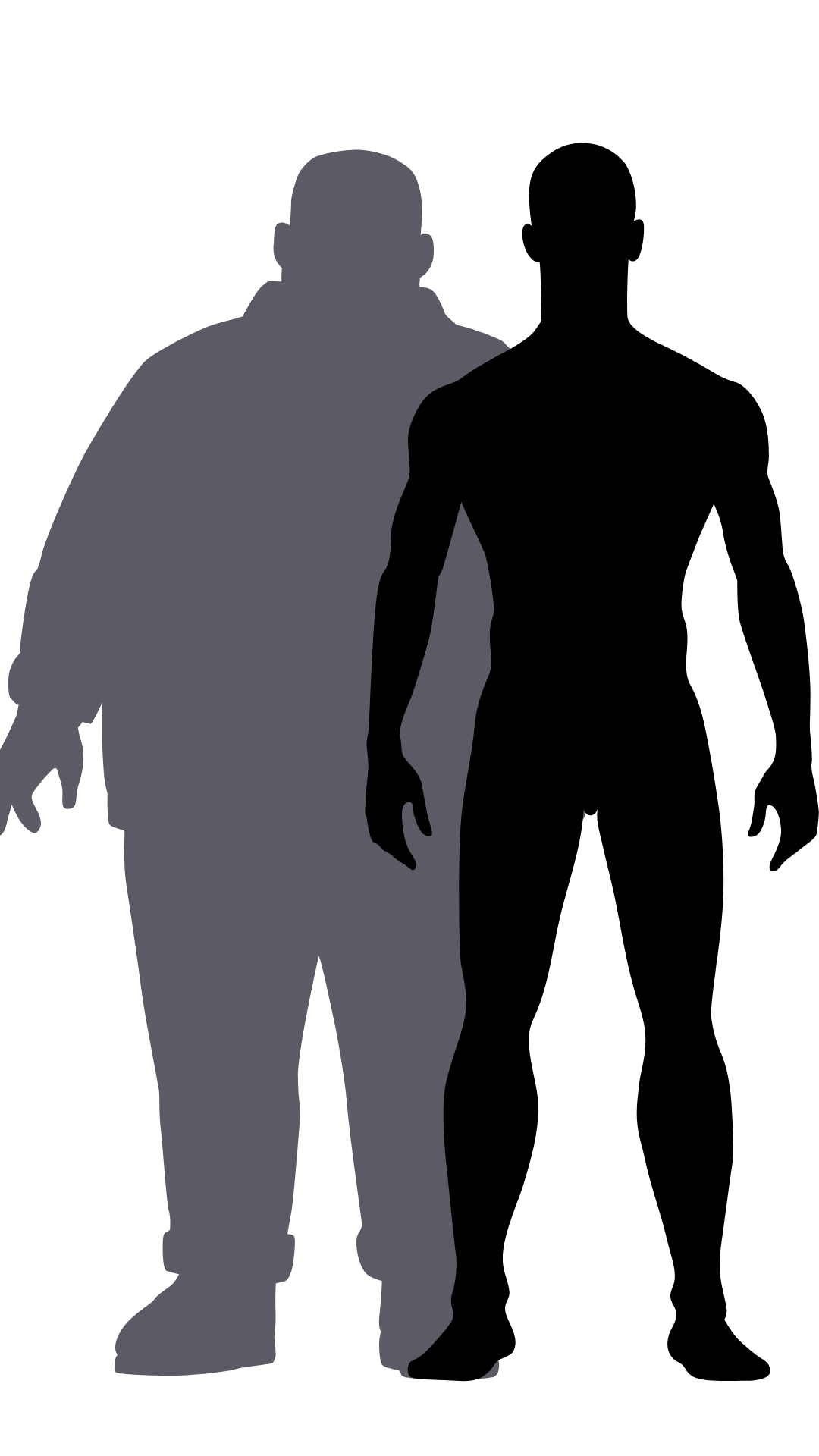 Weight loss silhouette