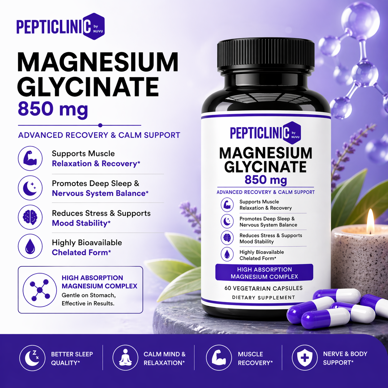 Magnesium Glycinate 850mg feature